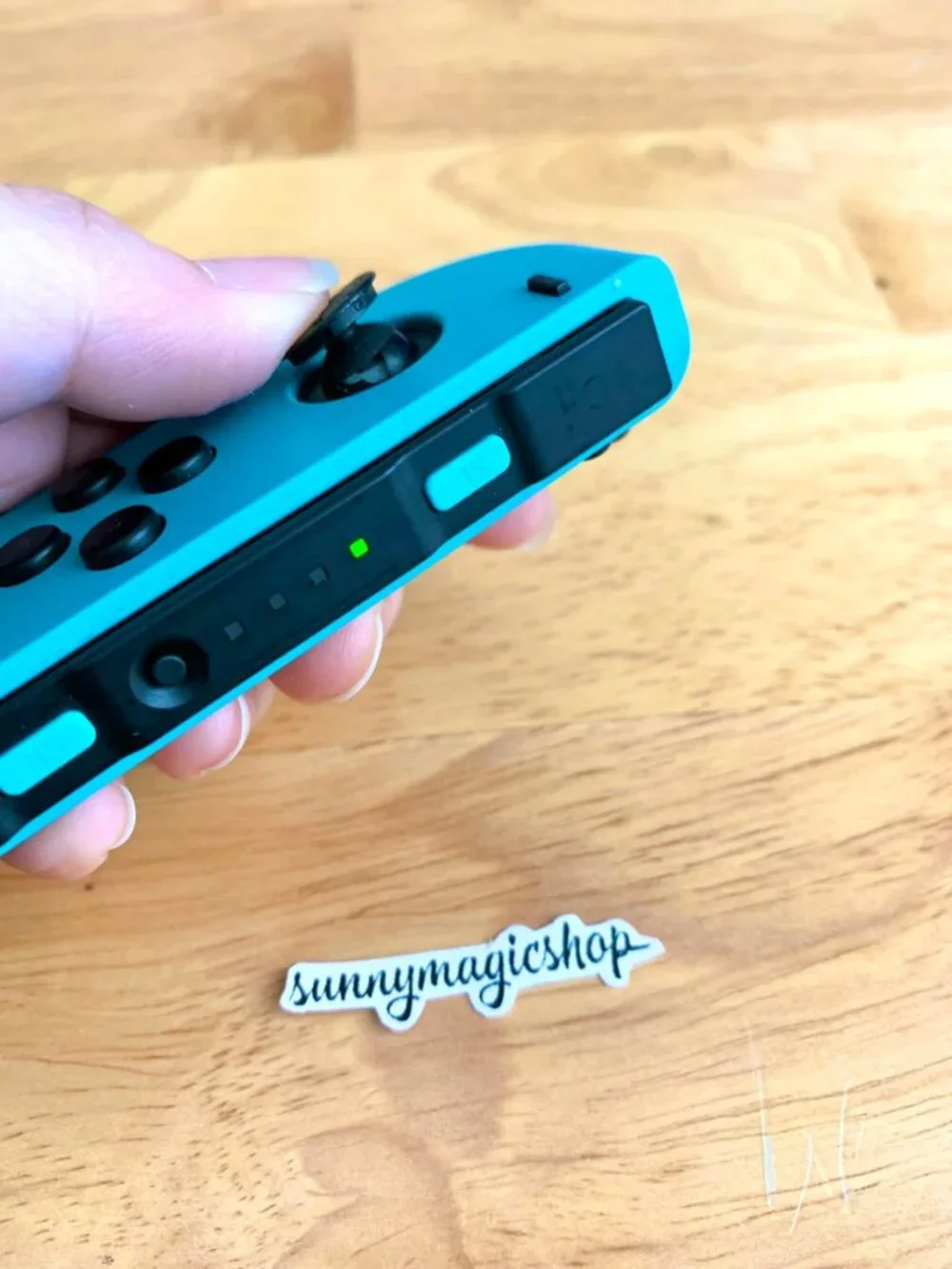 Nintendo Switch OEM Joy Con Neon Blue Left Controller
